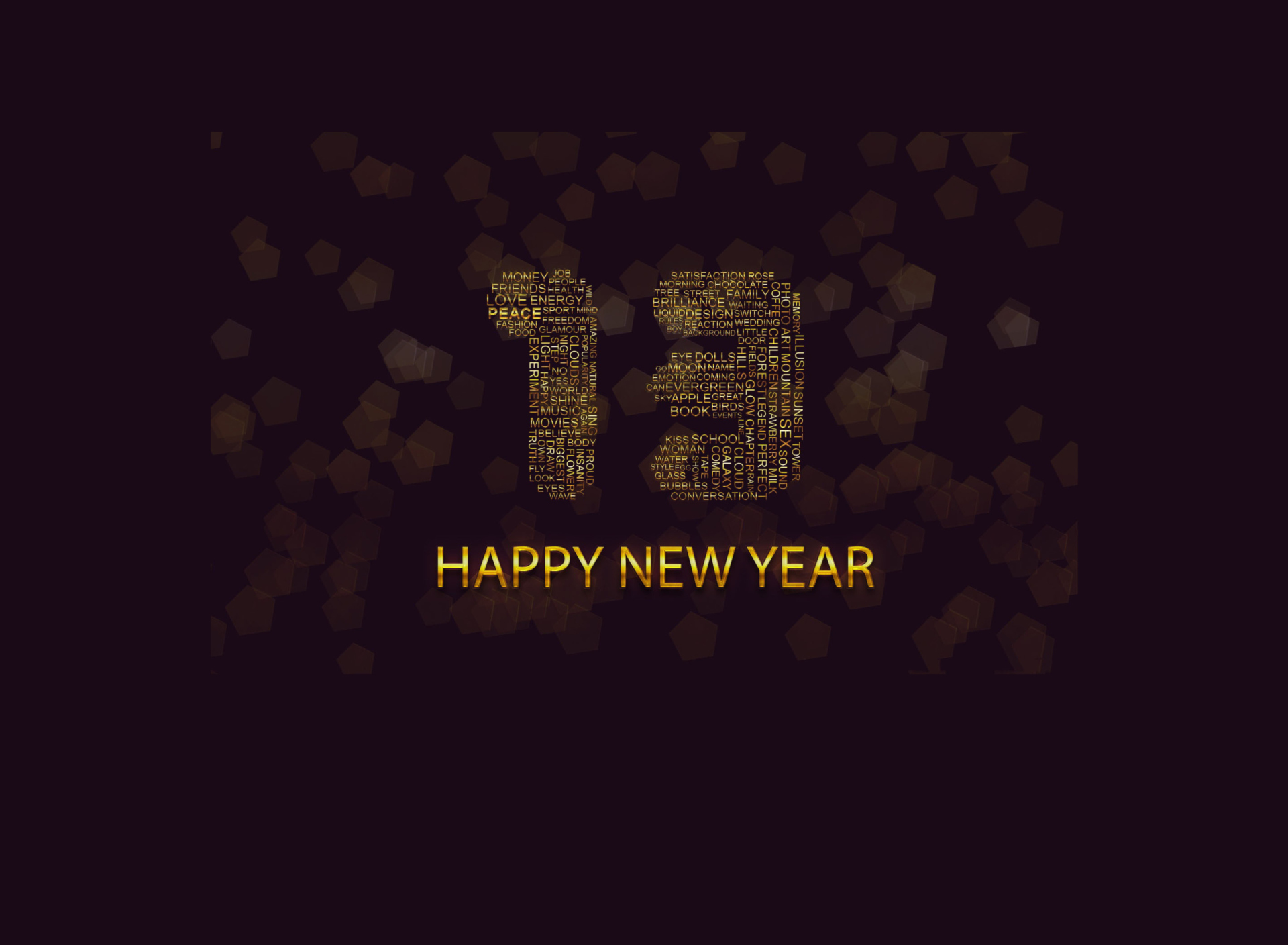 Обои Happy New Year 2013 1920x1408