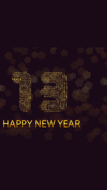 Das Happy New Year 2013 Wallpaper 360x640