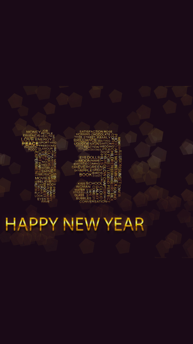 Happy New Year 2013 wallpaper 640x1136