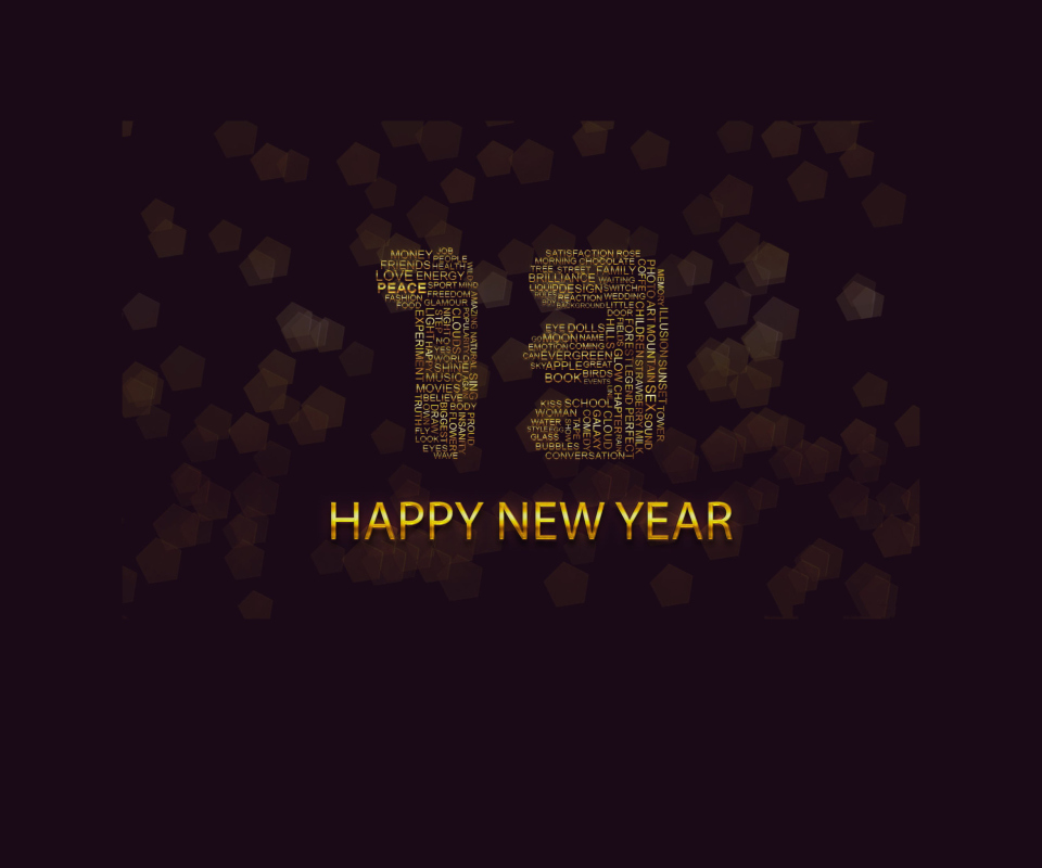 Das Happy New Year 2013 Wallpaper 960x800