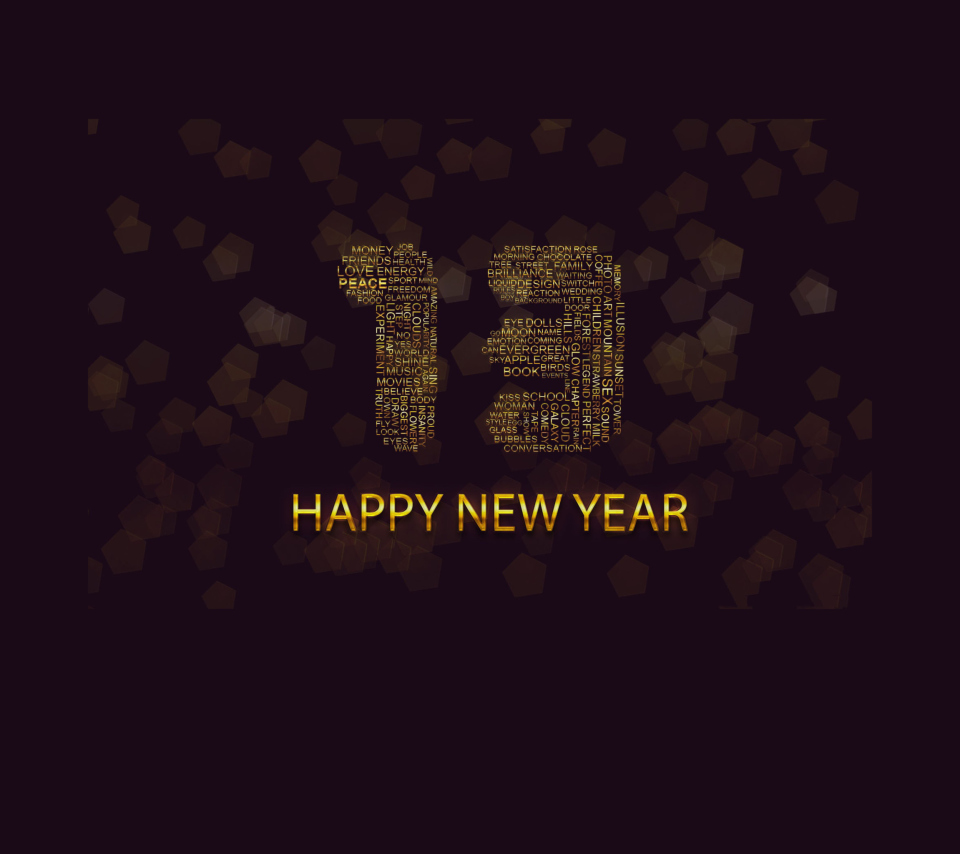 Happy New Year 2013 wallpaper 960x854