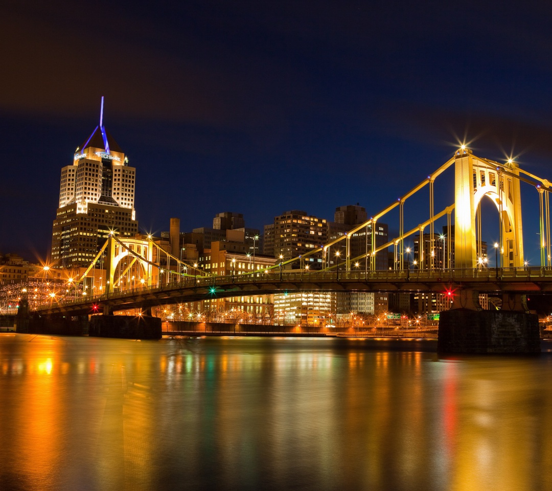 Обои Bridge in Pittsburgh Pennsylvania 1080x960
