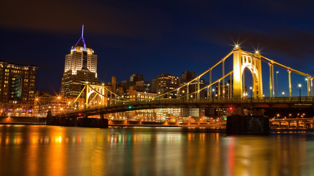 Fondo de pantalla Bridge in Pittsburgh Pennsylvania 1280x720