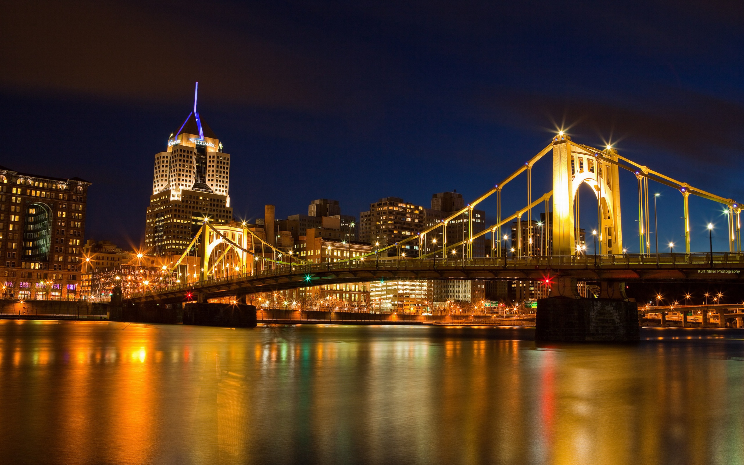 Das Bridge in Pittsburgh Pennsylvania Wallpaper 2560x1600