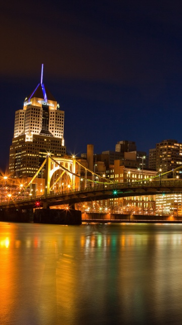 Обои Bridge in Pittsburgh Pennsylvania 360x640
