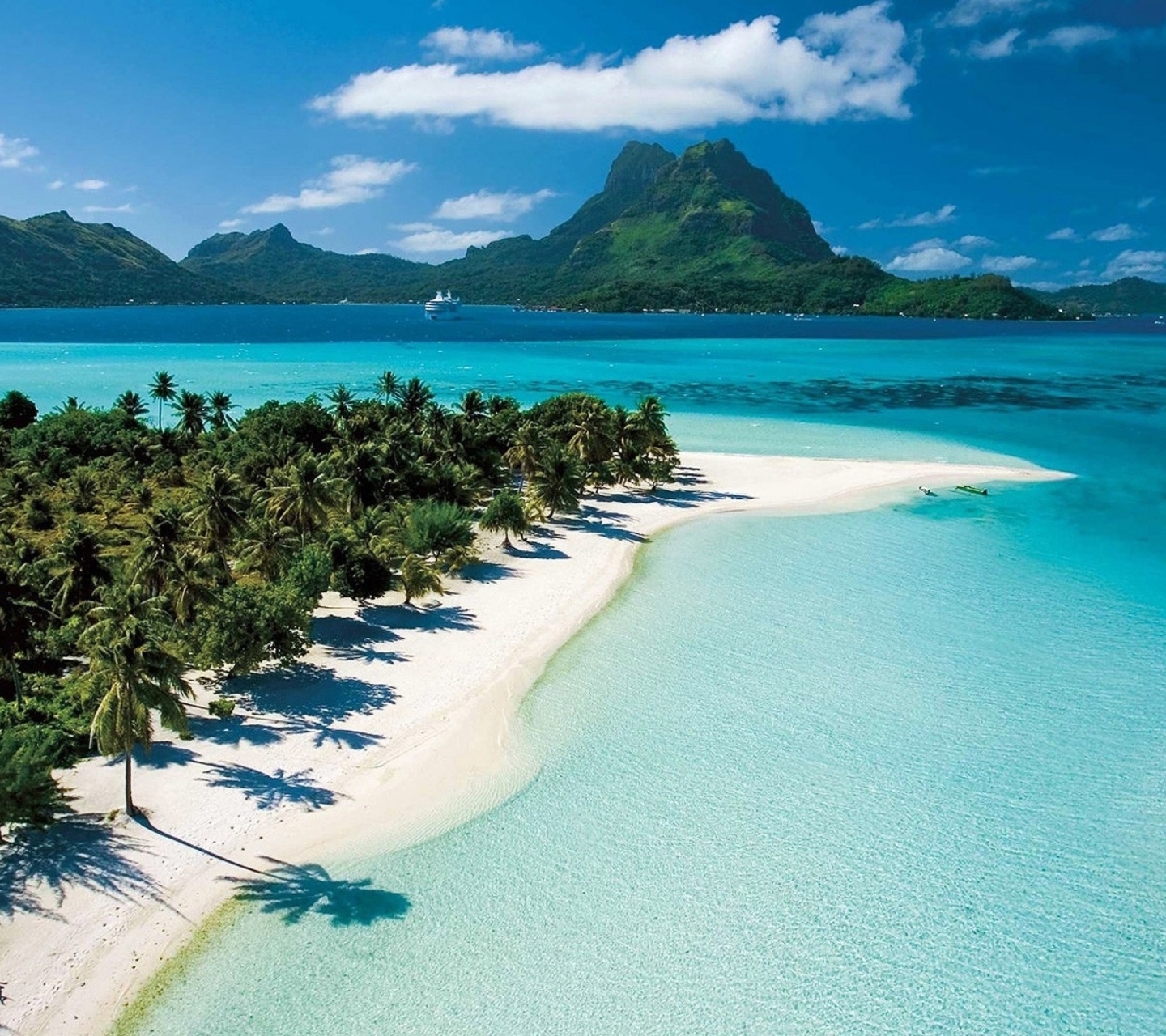 Fondo de pantalla Pacific Ocean Tahiti Bay 1440x1280