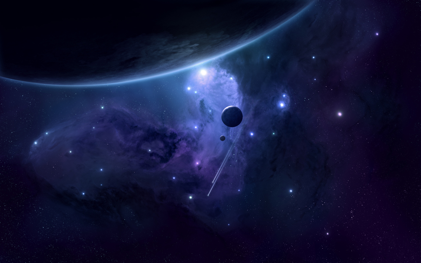 Milky Way and Stars screenshot #1 1440x900