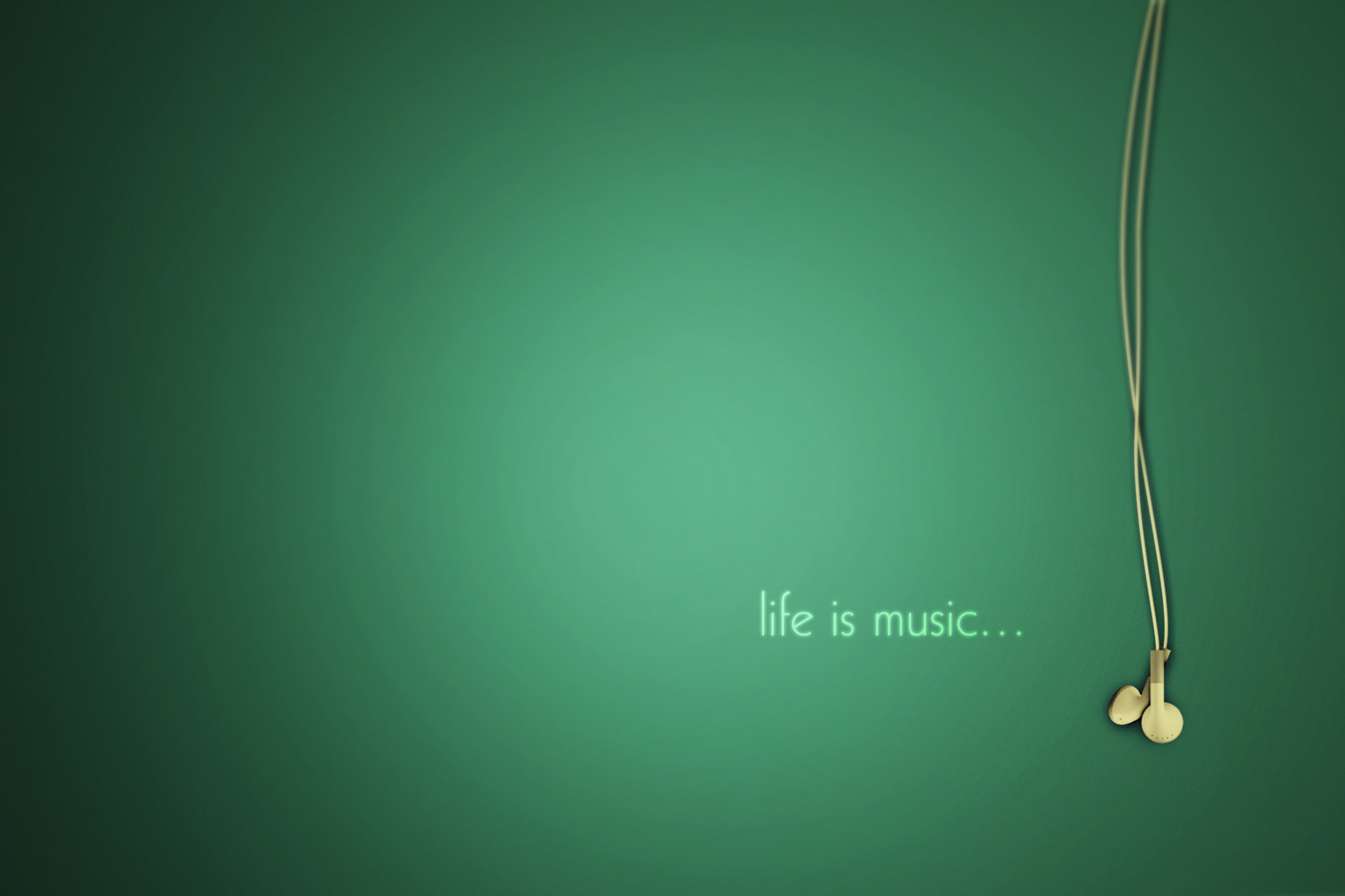Обои Life Is Music 2880x1920