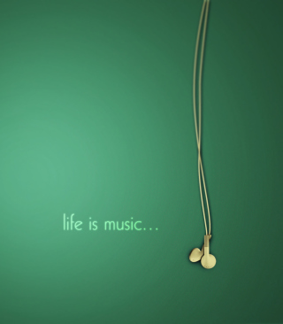 Life Is Music - Obrázkek zdarma pro 320x480