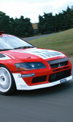 Sfondi Mitsubishi Lancer Evolution WRC 240x400