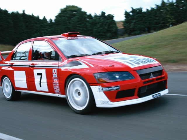 Fondo de pantalla Mitsubishi Lancer Evolution WRC 640x480