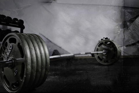 Fondo de pantalla Weight Bar Gym Workout 480x320