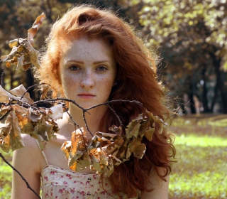 Autumn Fairy - Obrázkek zdarma pro 208x208