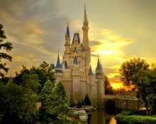 Fondo de pantalla Disneyland Castle 220x176