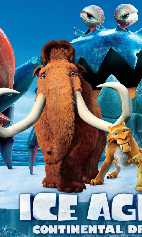 Das Ice Age 4 Continental Drift Wallpaper 480x800