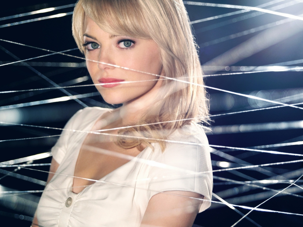 Обои Emma Stone As Gwen Stacy 1024x768