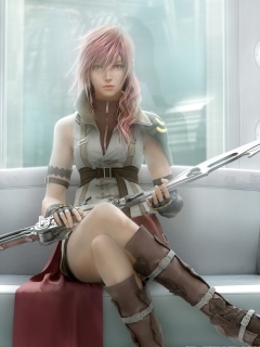 Fondo de pantalla Lightning - Final Fantasy 240x320