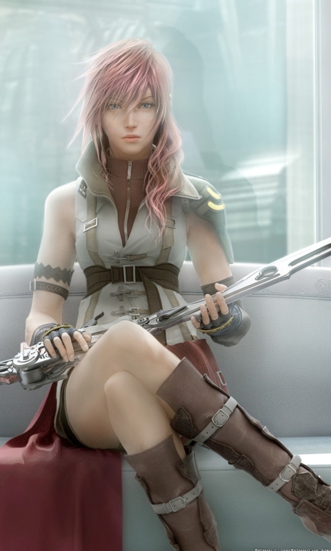 Sfondi Lightning - Final Fantasy 480x800