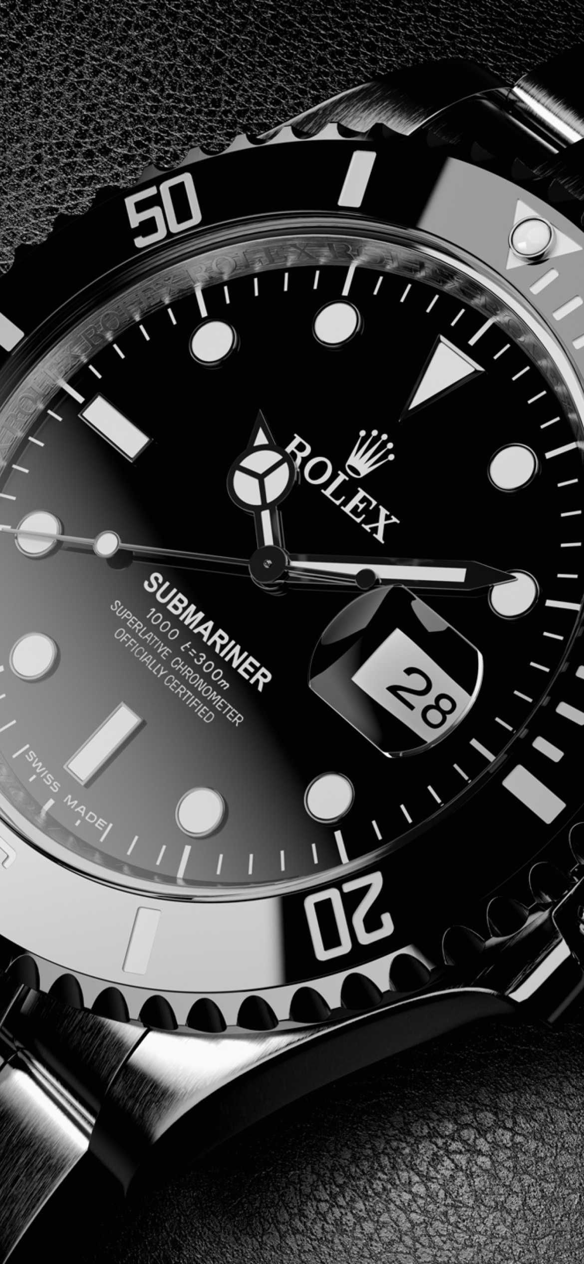 Fondo de pantalla Titanium Watch Rolex 1170x2532