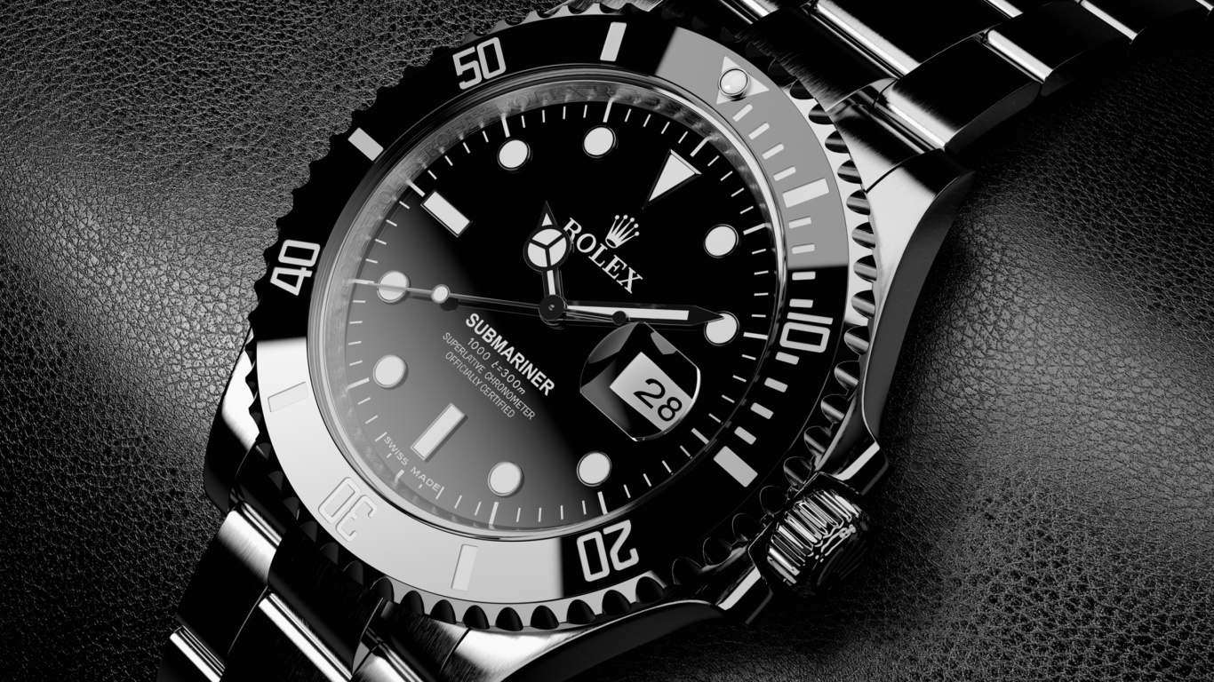 Titanium Watch Rolex wallpaper 1366x768