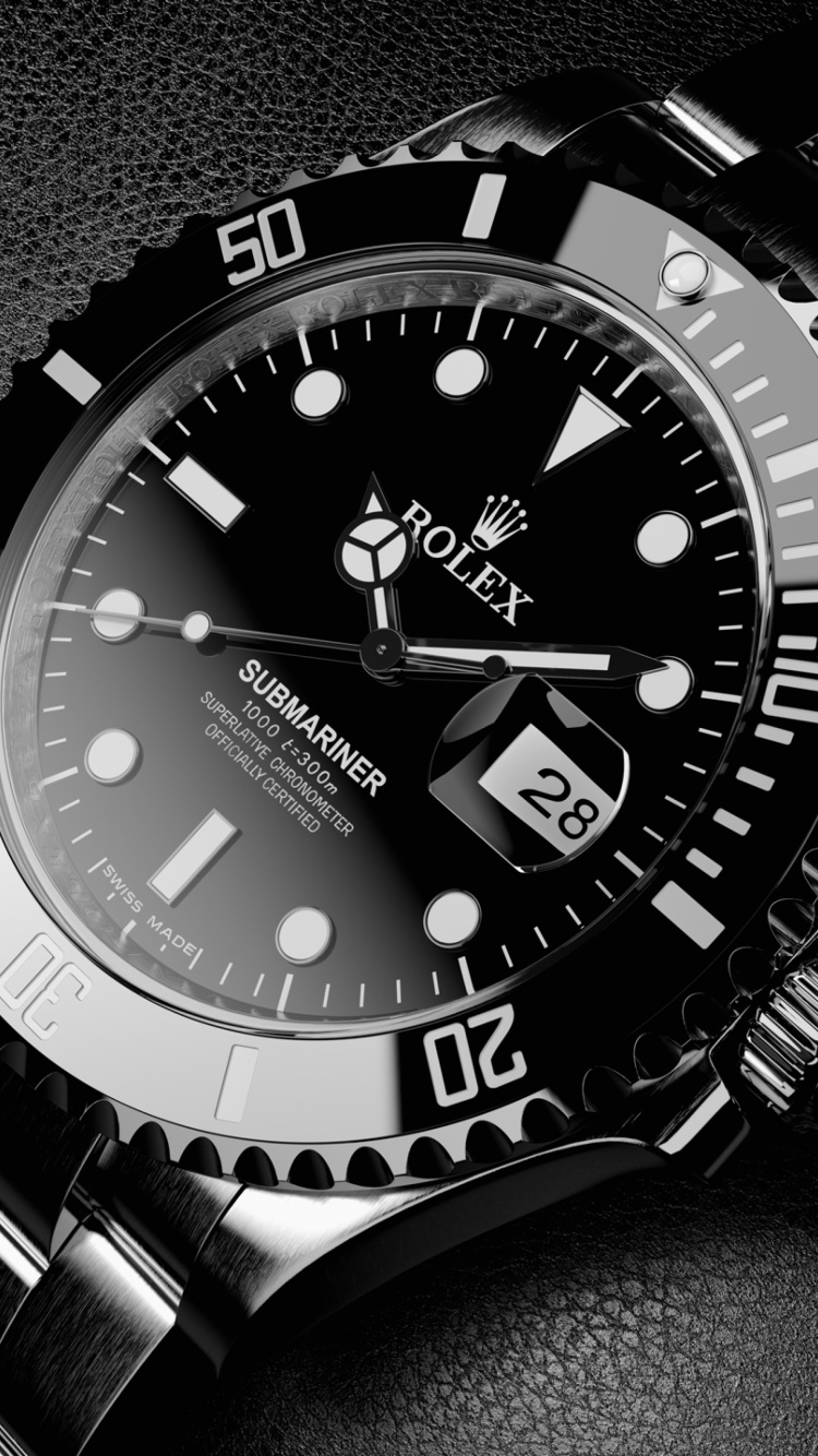 Обои Titanium Watch Rolex для телефона и на рабочий стол iPhone 7