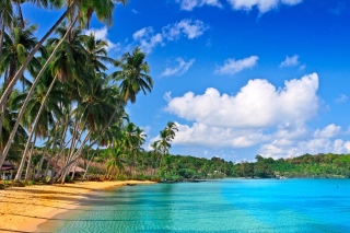 Caribbean Beach sfondi gratuiti per Samsung Galaxy Note 4