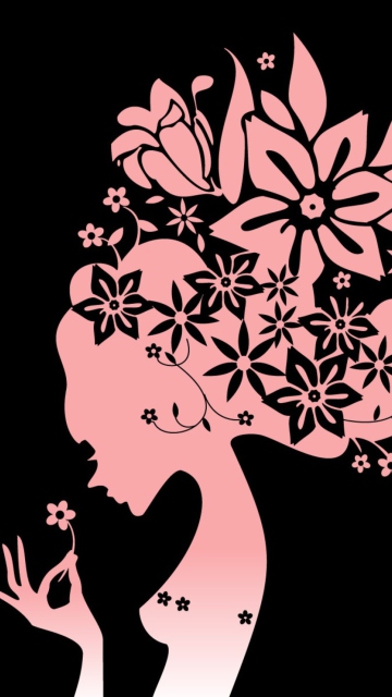 Das Flower Girl Wallpaper 360x640