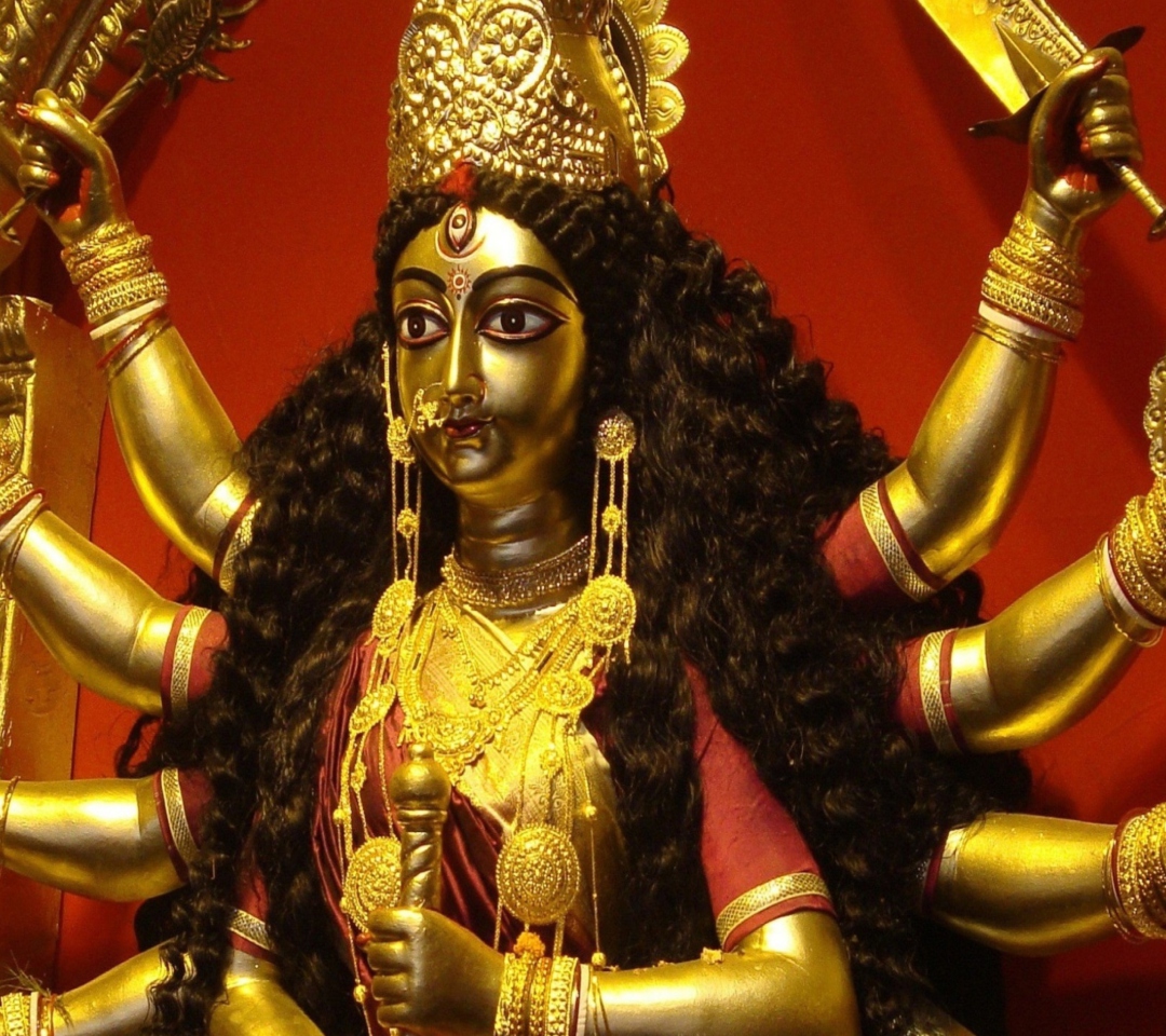 Обои Goddess Durga 1080x960
