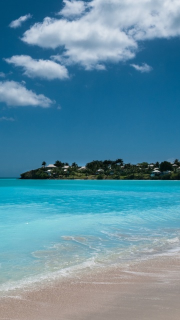 Обои Valley Church Beach in Antigua 360x640