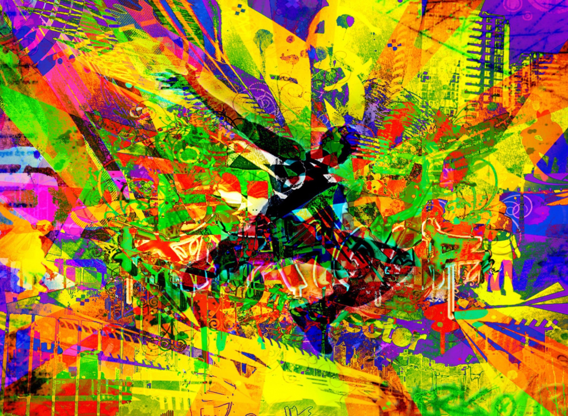Das Colorful Abstract Wallpaper 1920x1408