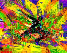 Fondo de pantalla Colorful Abstract 220x176