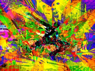Das Colorful Abstract Wallpaper 320x240
