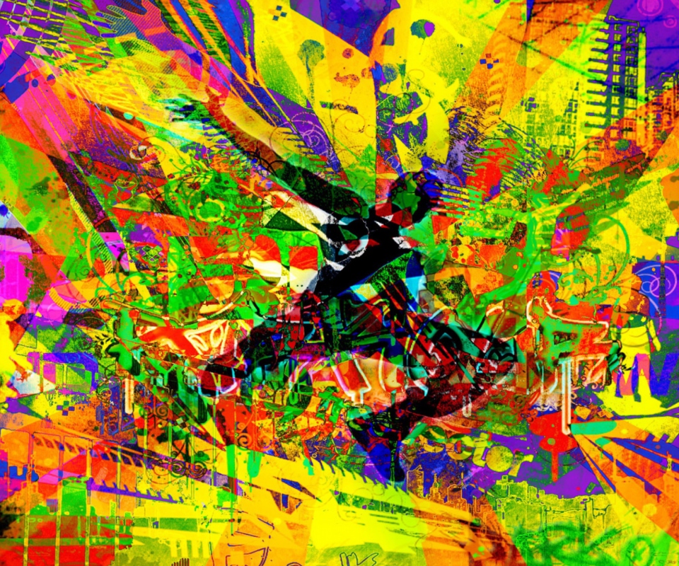 Das Colorful Abstract Wallpaper 960x800