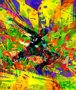 Colorful Abstract - Obrázkek zdarma pro Nokia Asha 300