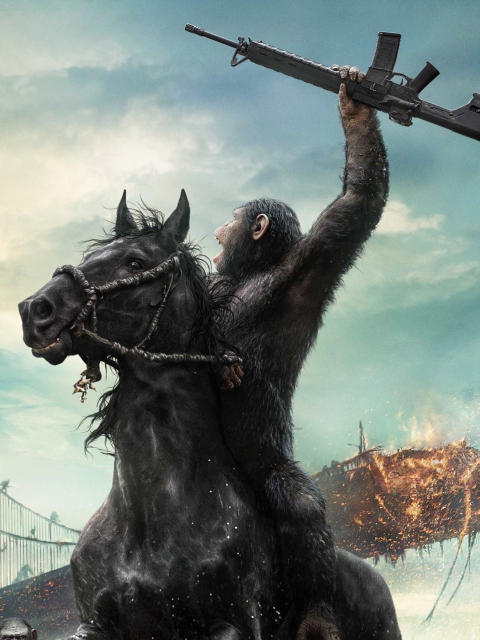Dawn Of The Planet Of The Apes Movie screenshot #1 480x640