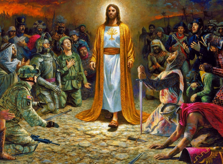 Das Soldiers & Jesus Wallpaper