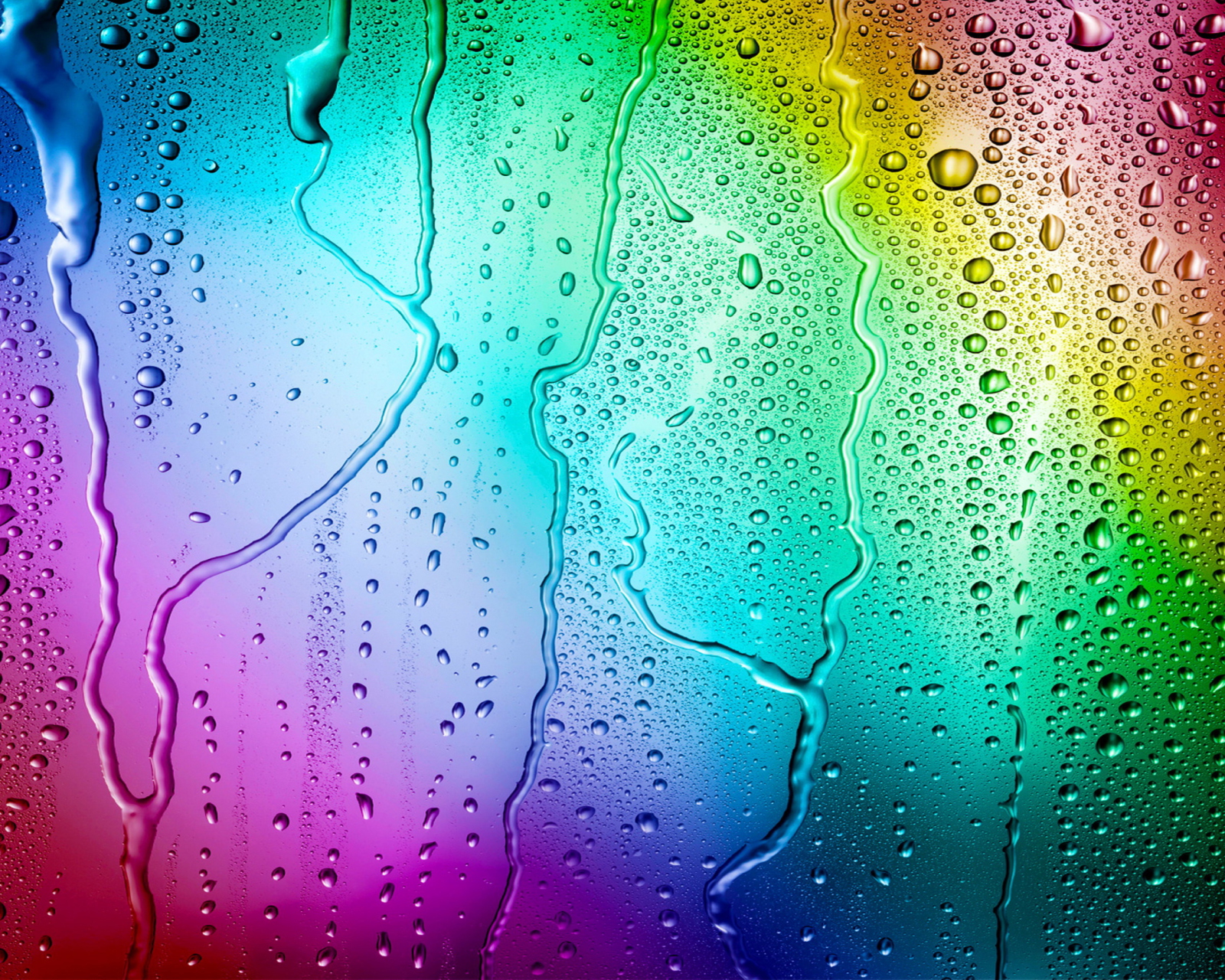 Rainbow Drops wallpaper 1600x1280