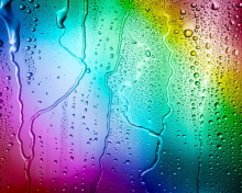 Das Rainbow Drops Wallpaper 220x176