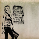 Das Graffiti Motivation Statement Wallpaper 128x128