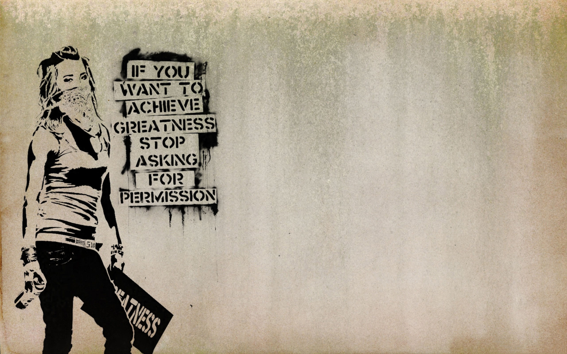 Das Graffiti Motivation Statement Wallpaper 1920x1200