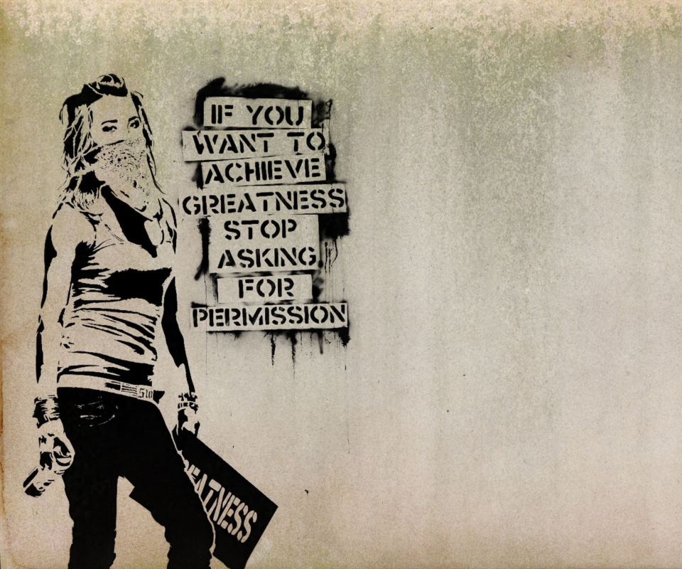 Das Graffiti Motivation Statement Wallpaper 960x800