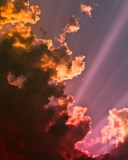 Colorful Clouds wallpaper 128x160