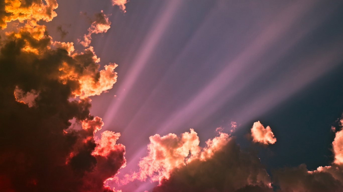 Colorful Clouds wallpaper 1366x768