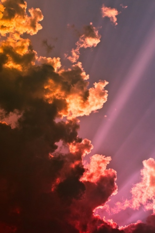Colorful Clouds wallpaper 320x480