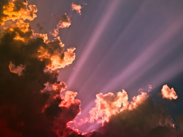 Colorful Clouds wallpaper 640x480