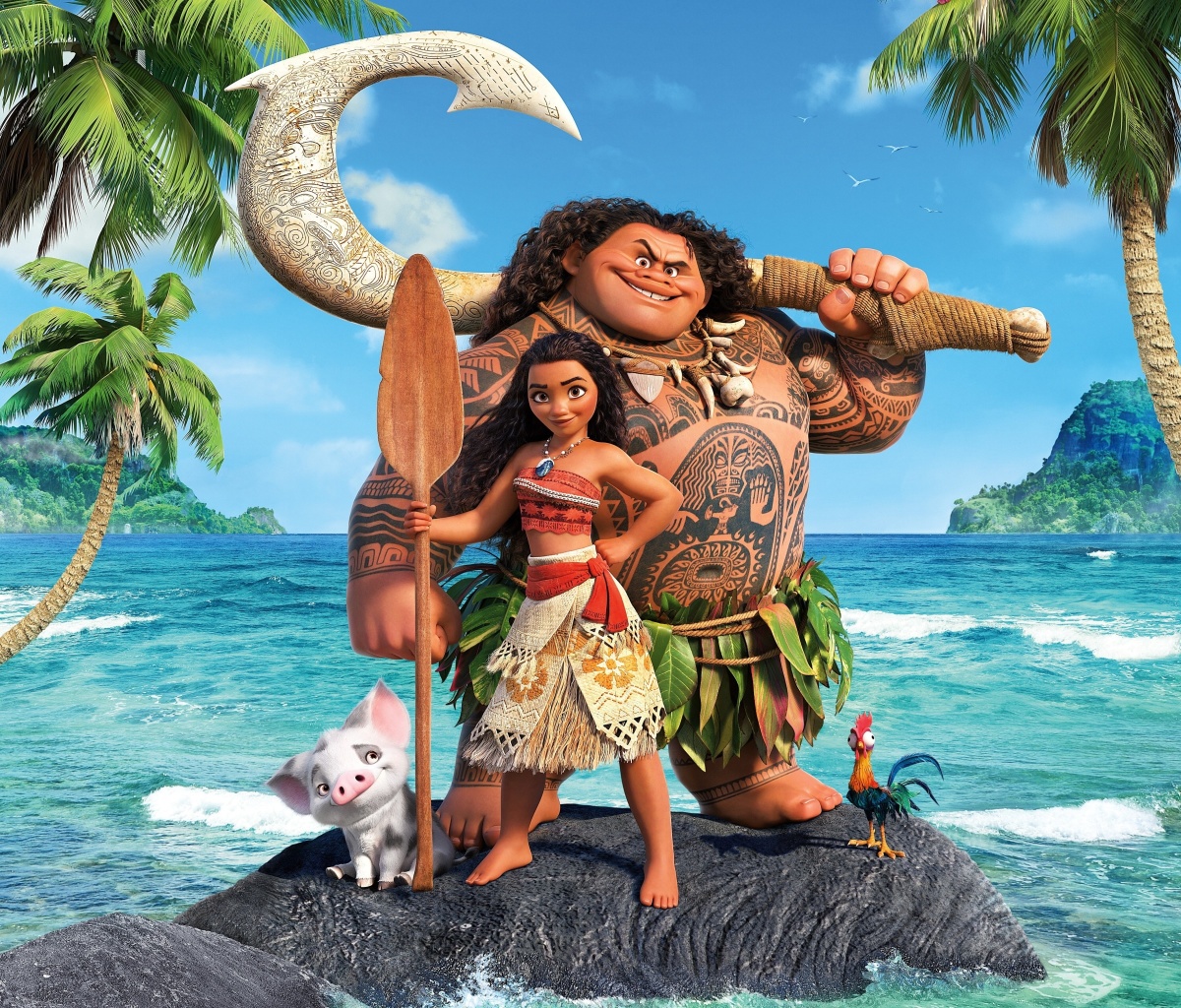 Das Moana Cartoon Wallpaper 1200x1024