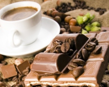 Sfondi Coffee And Chocolate 220x176
