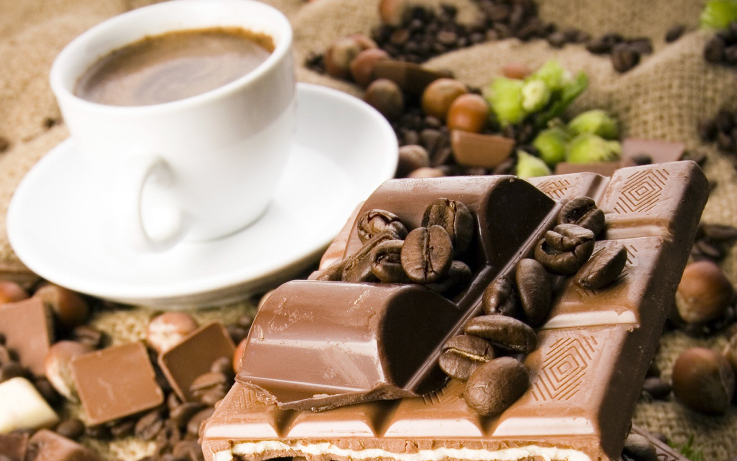 Das Coffee And Chocolate Wallpaper 2560x1600