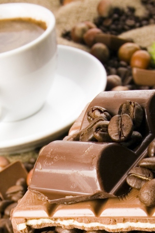 Das Coffee And Chocolate Wallpaper 320x480