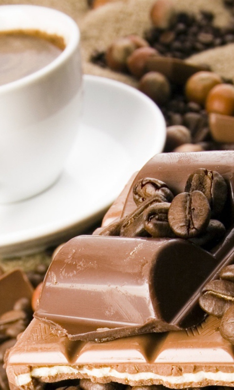 Coffee And Chocolate wallpaper 480x800